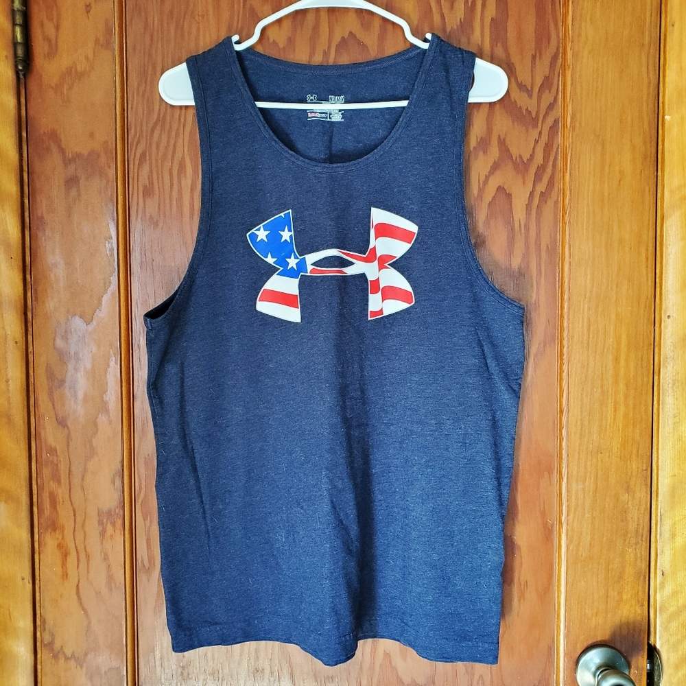 Under Armour American Flag Logo Tank Top